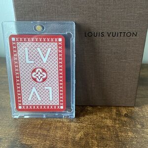 Louis Vitton Mint Condition Red Playing Card 9♣️